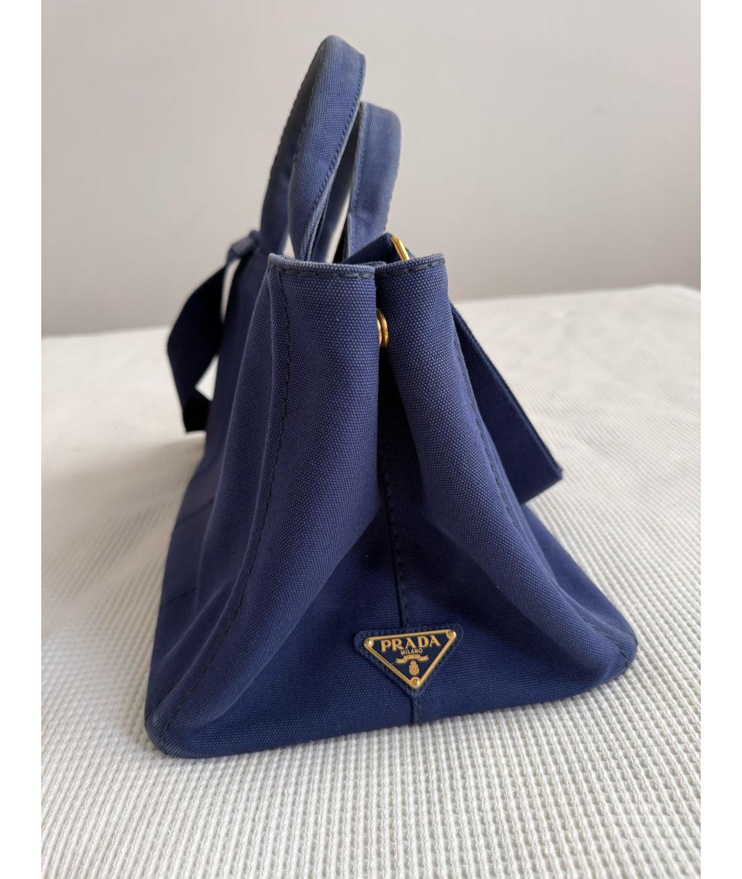 PRADA Синяя деним сумка тоут, фото 2