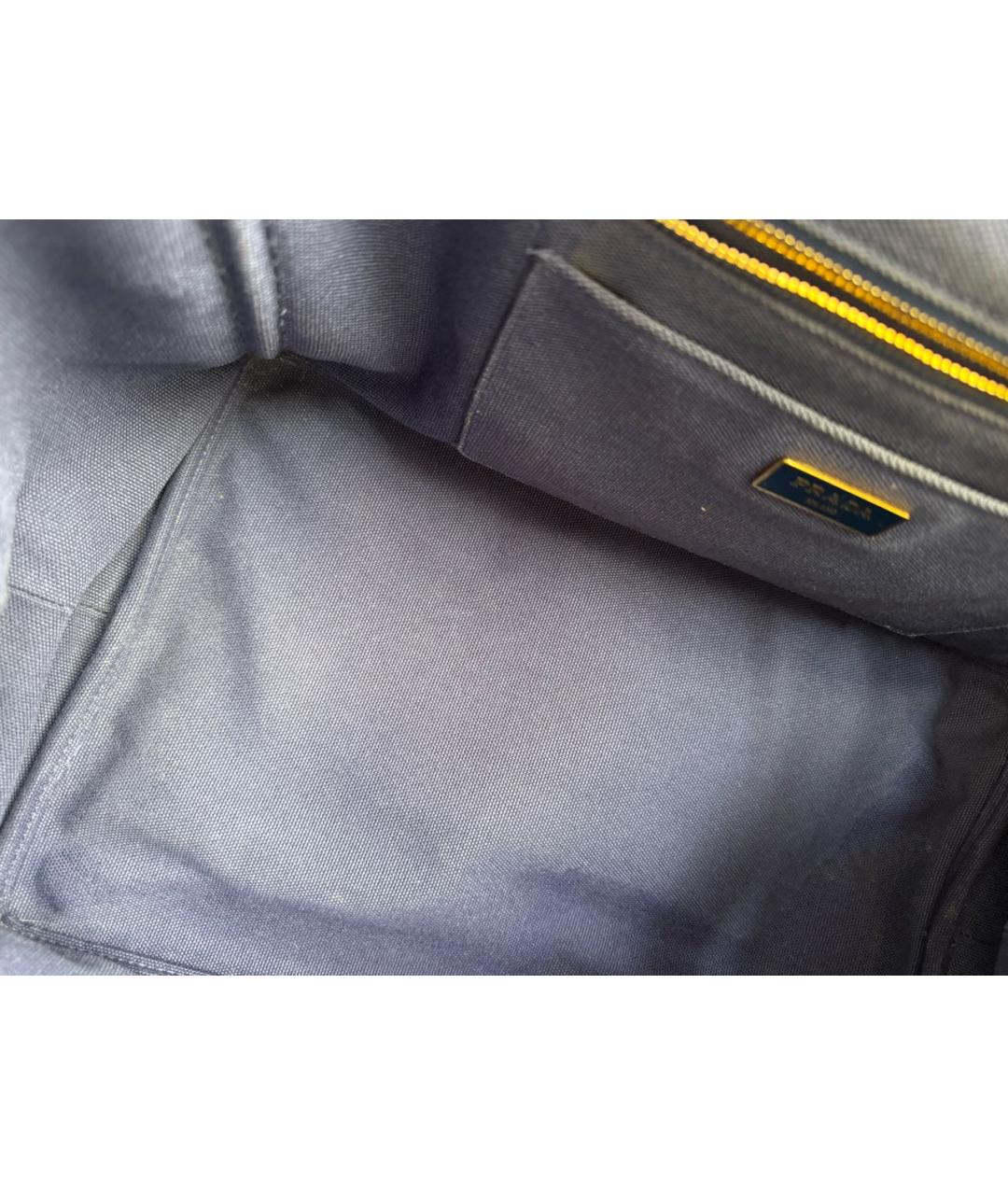 PRADA Синяя деним сумка тоут, фото 6