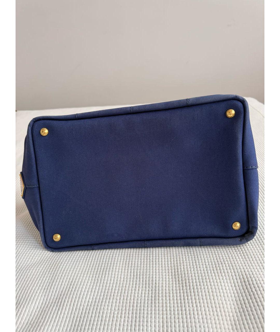 PRADA Синяя деним сумка тоут, фото 4