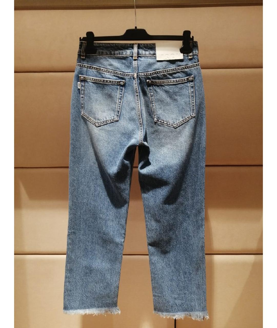 MSGM Синие хлопковые прямые джинсы, фото 2