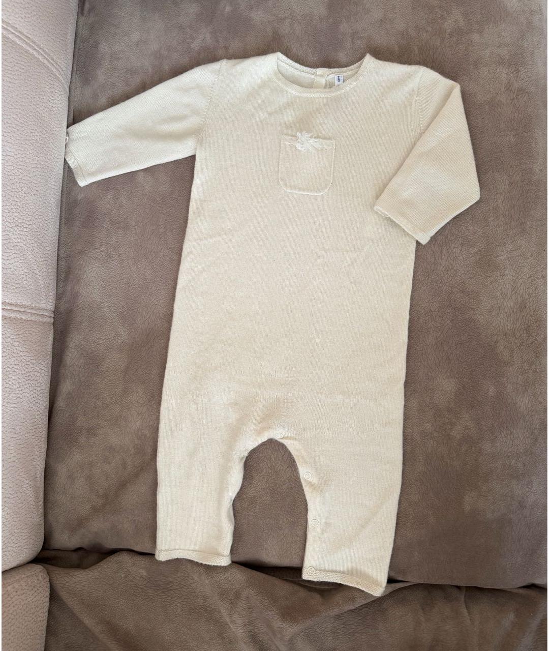 BONPOINT Белый кашемировый комбинезон, фото 6