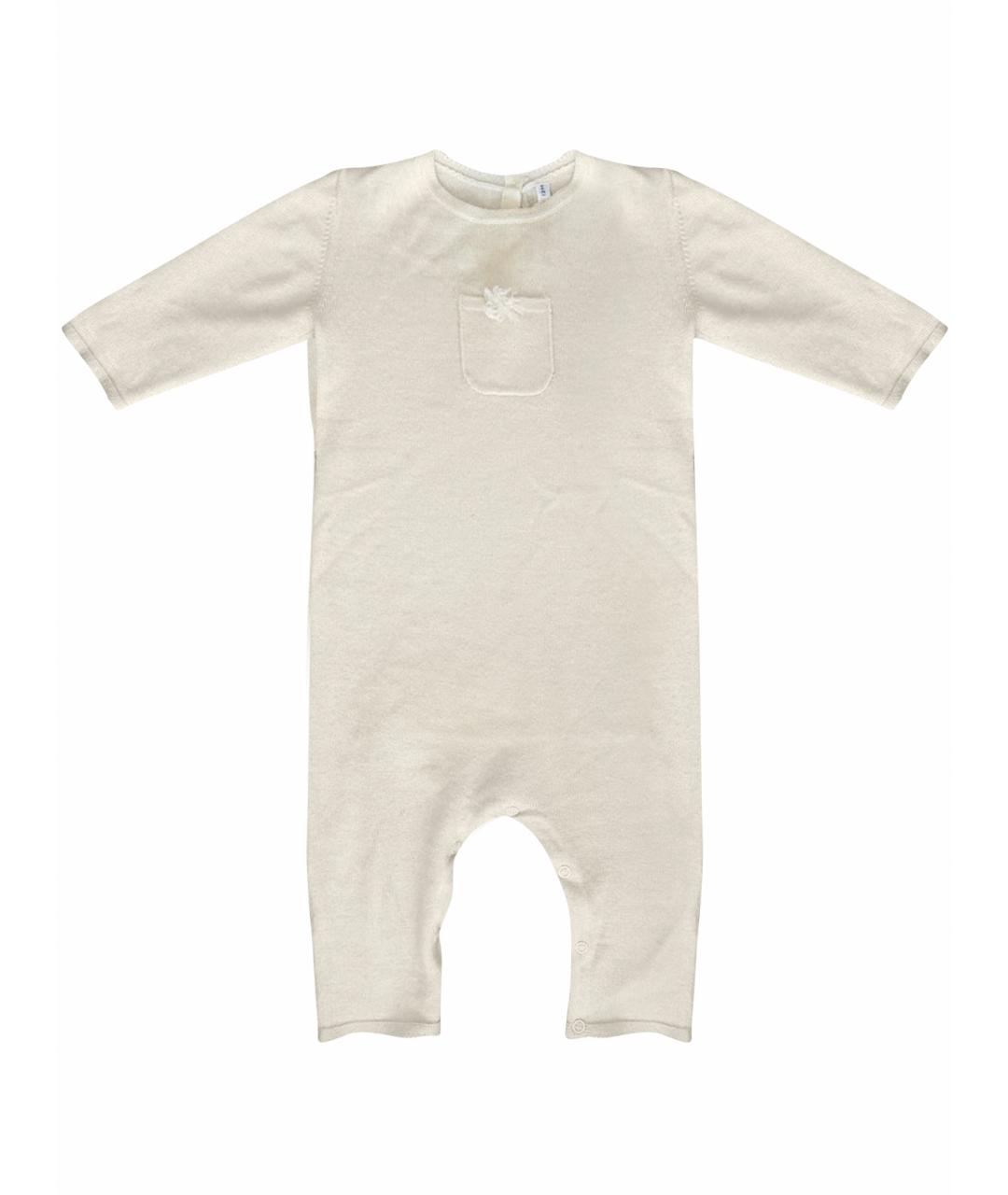 BONPOINT Белый кашемировый комбинезон, фото 1