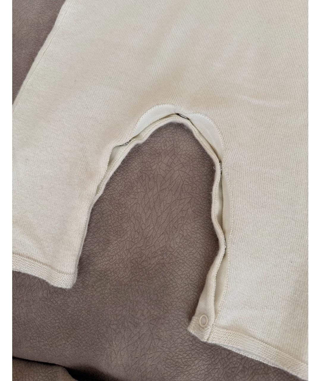 BONPOINT Белый кашемировый комбинезон, фото 4