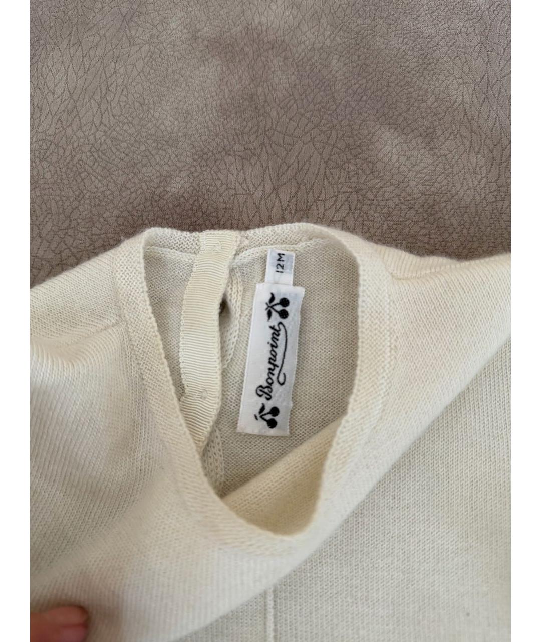BONPOINT Белый кашемировый комбинезон, фото 3