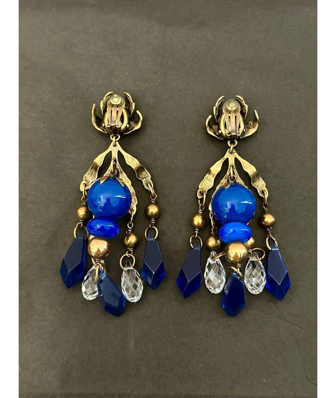 GUCCI Золотые латунные клипсы, фото 4