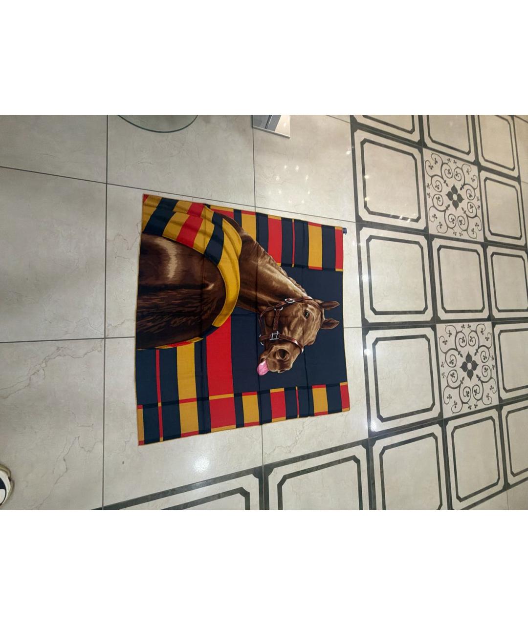 HERMES Мульти кашемировый платок, фото 2