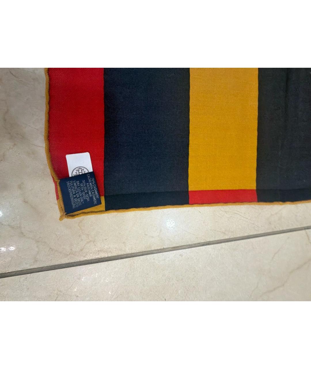 HERMES Мульти кашемировый платок, фото 4