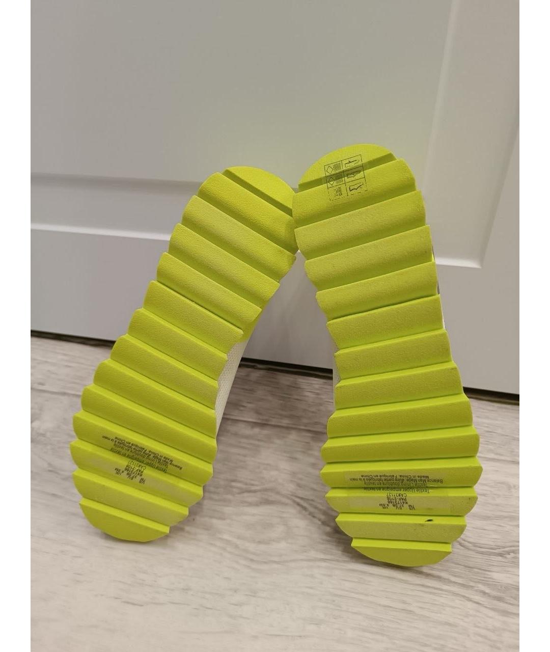 DKNY Бежевые текстильные кроссовки, фото 5