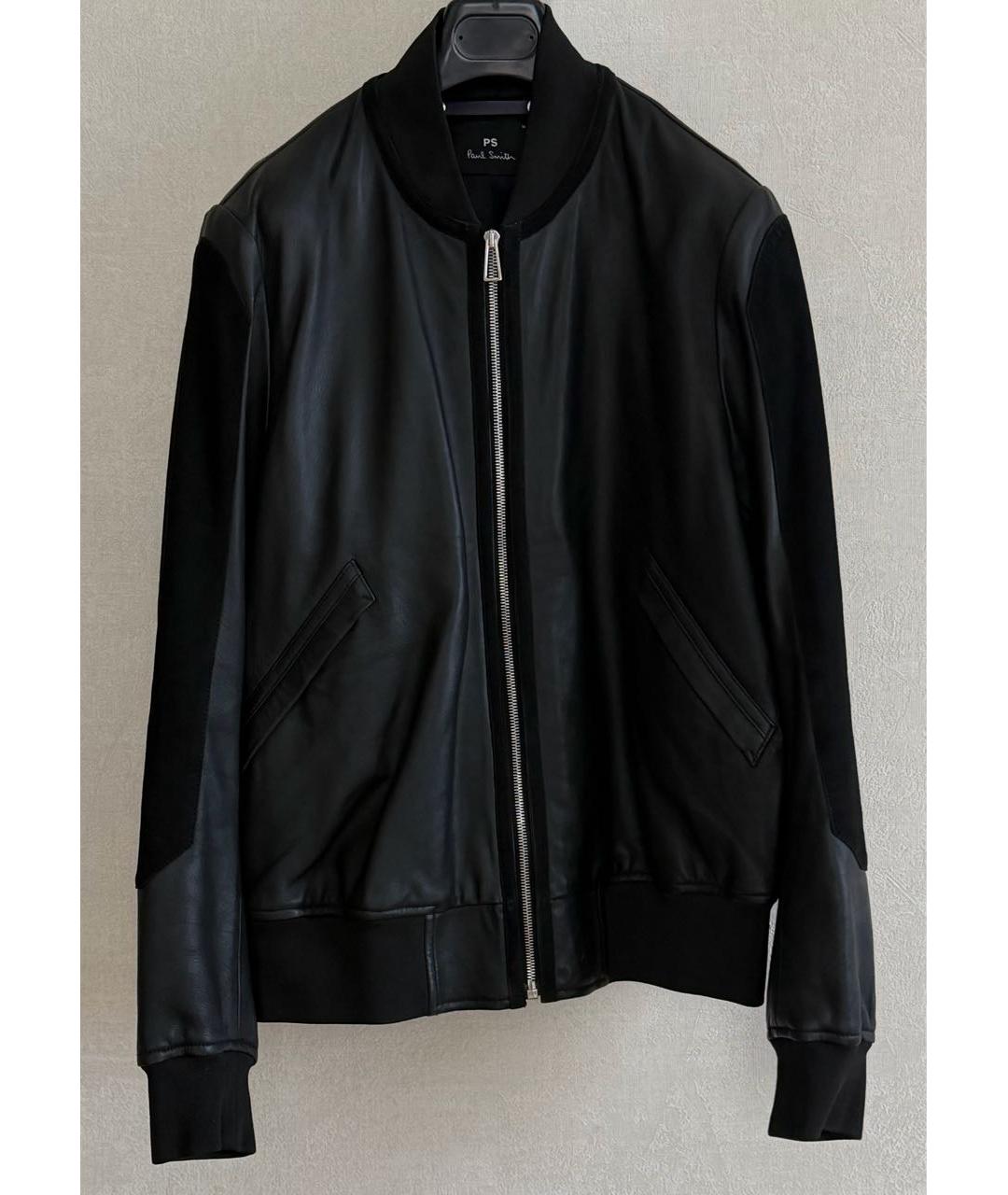 PAUL SMITH Черная кожаная куртка, фото 8