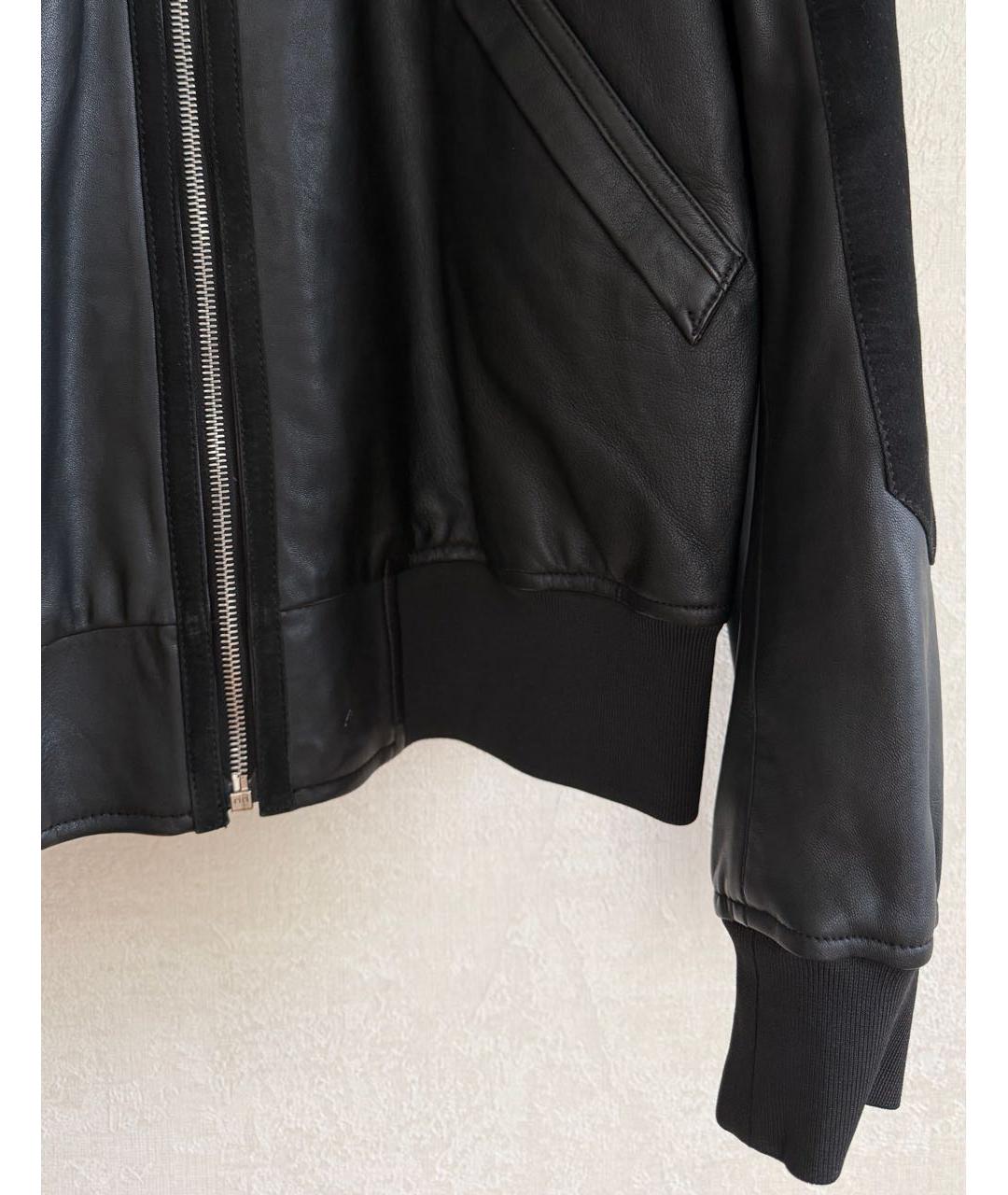 PAUL SMITH Черная кожаная куртка, фото 4