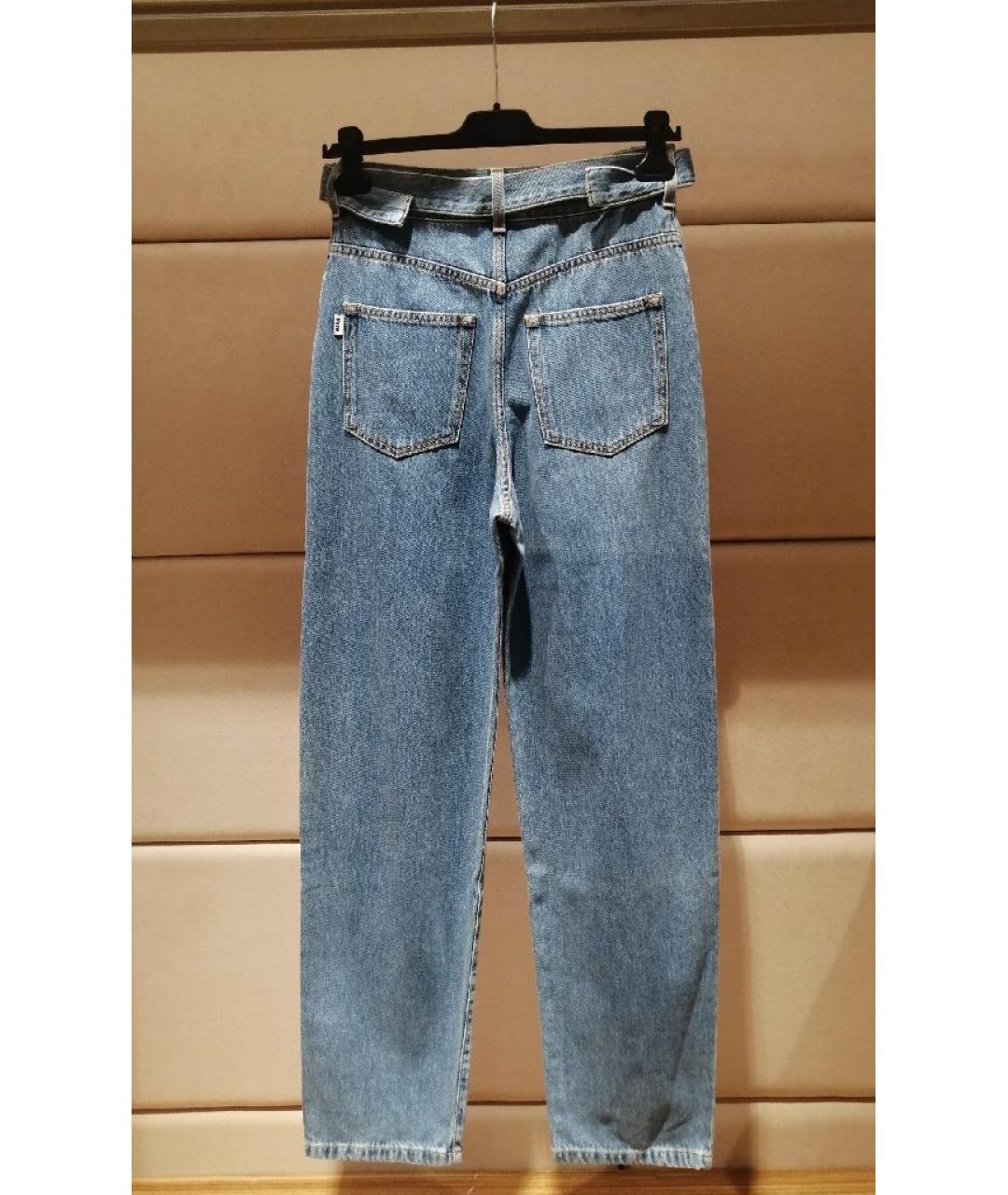 MSGM Синие хлопковые прямые джинсы, фото 2