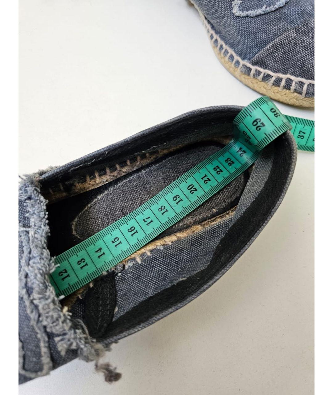 CHANEL Синие мокасины, фото 5