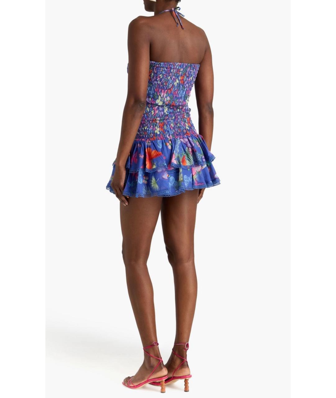 CHARO RUIZ Синее хлопковое платье, фото 3