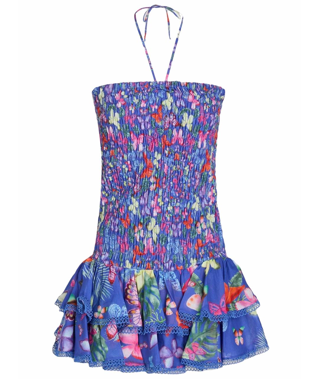 CHARO RUIZ Синее хлопковое платье, фото 1