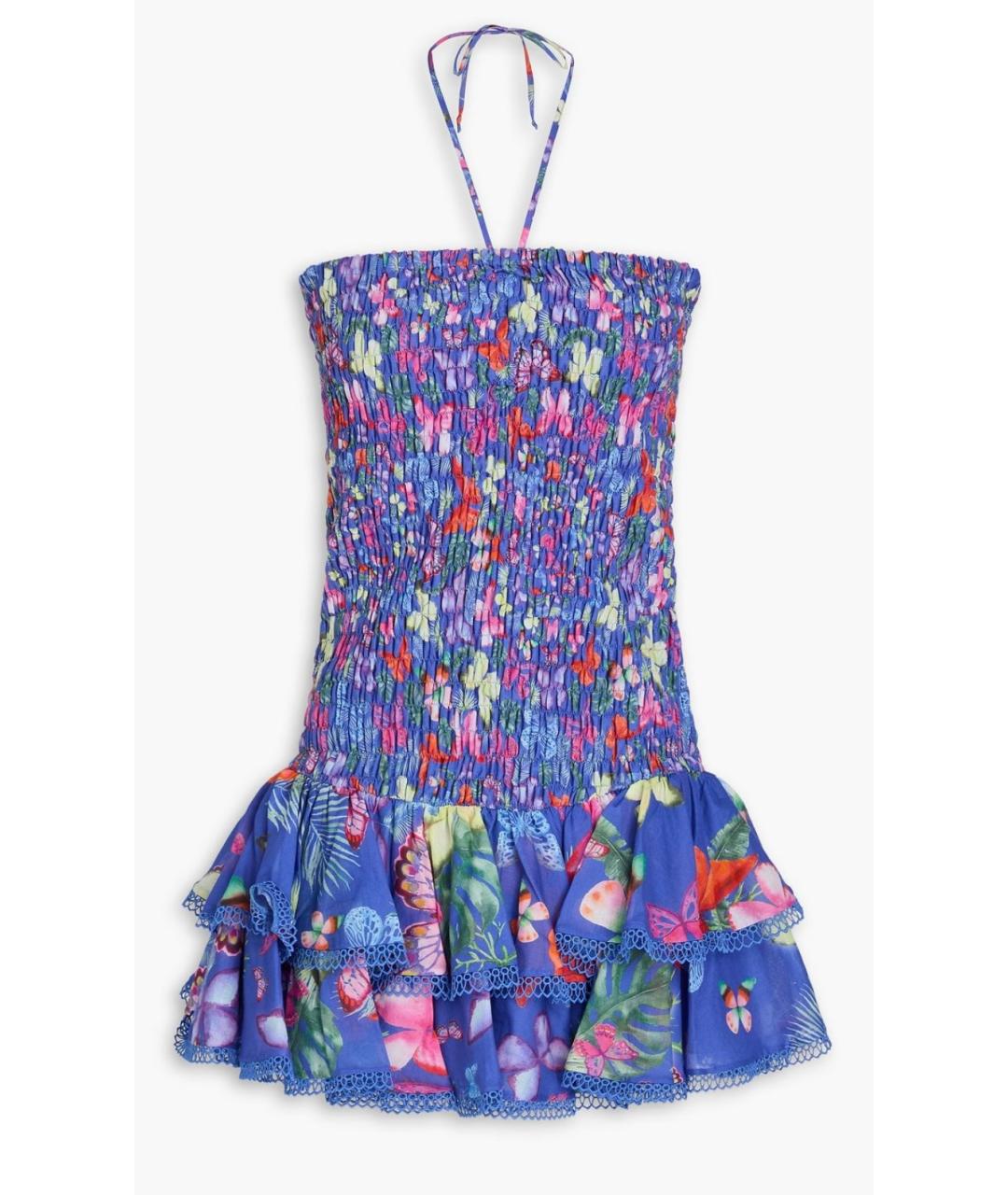 CHARO RUIZ Синее хлопковое платье, фото 4