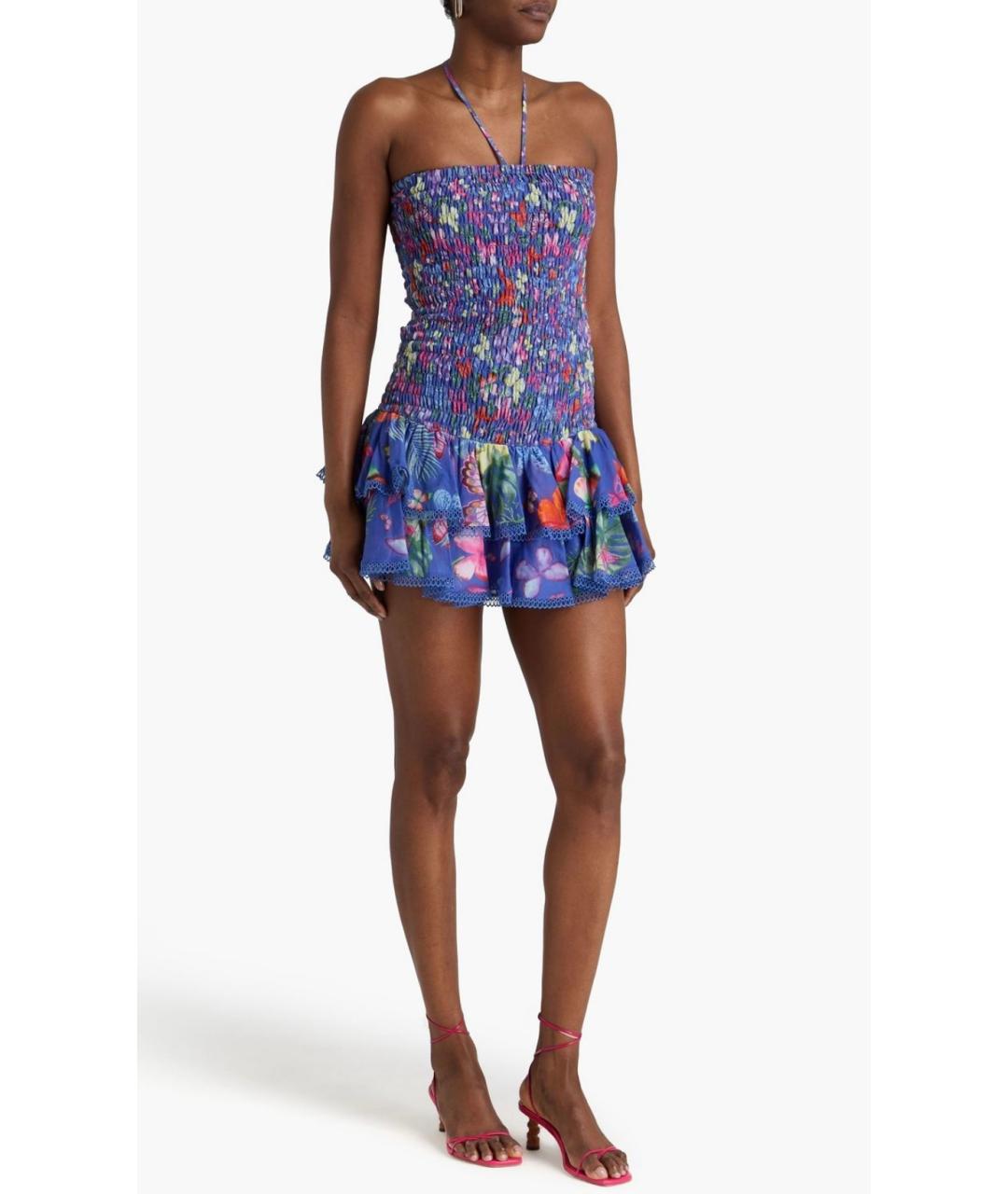 CHARO RUIZ Синее хлопковое платье, фото 2