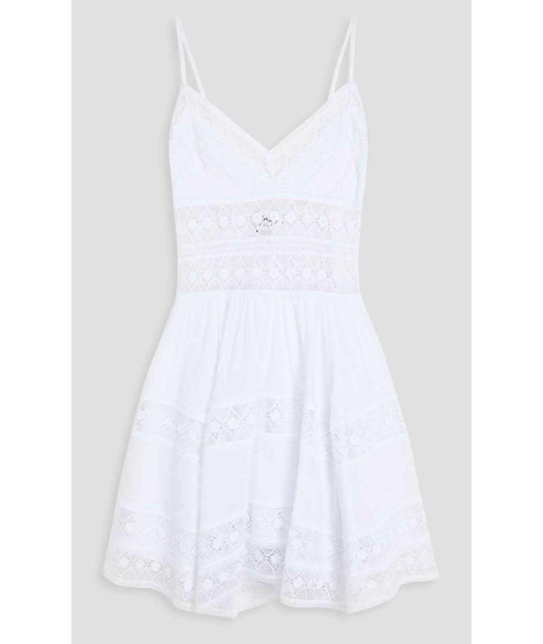 CHARO RUIZ Белый хлопковый сарафан, фото 4