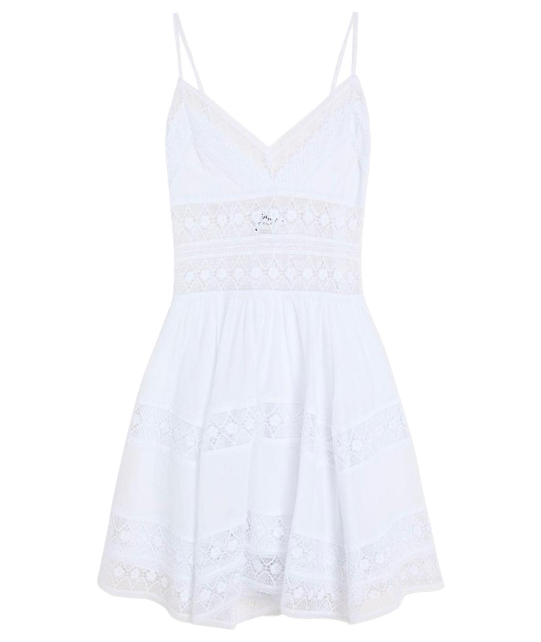 CHARO RUIZ Белый хлопковый сарафан, фото 1