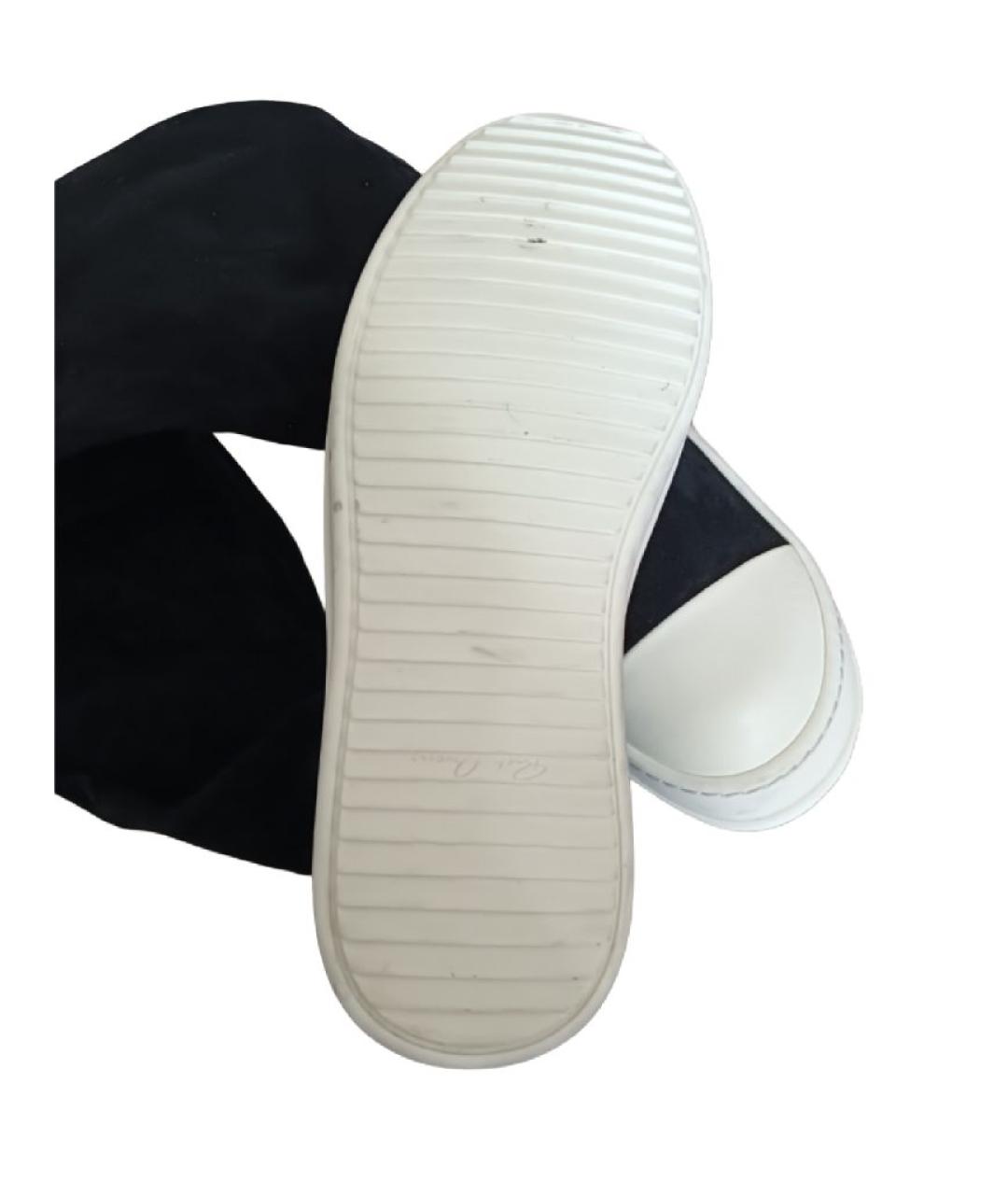 RICK OWENS Черные замшевые ботфорты, фото 6