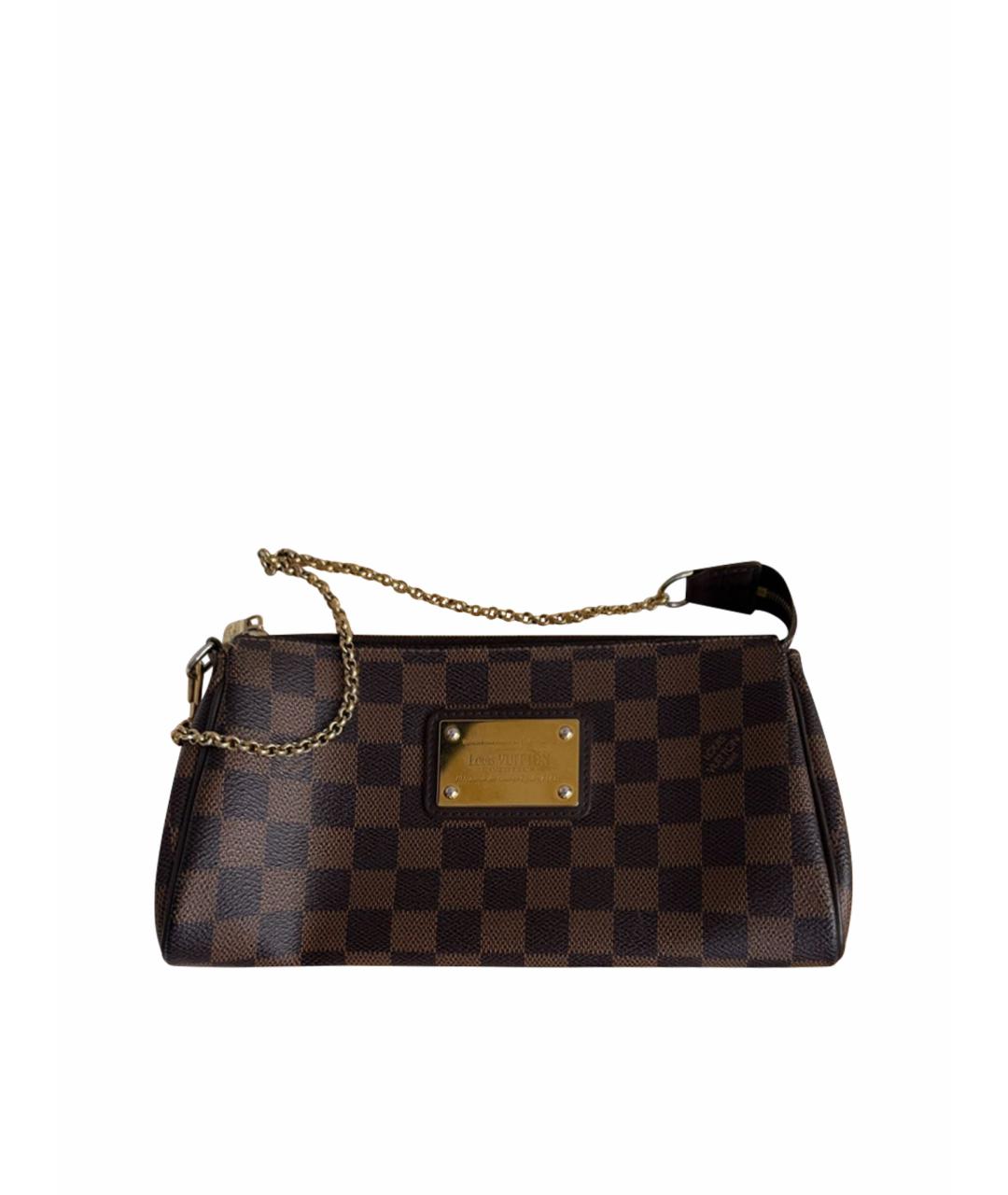 LOUIS VUITTON Коричневая кожаная сумка через плечо, фото 1