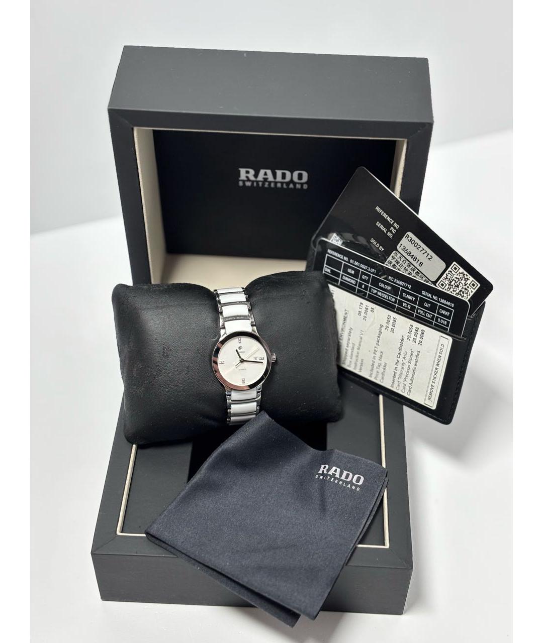 RADO Белые керамические часы, фото 4