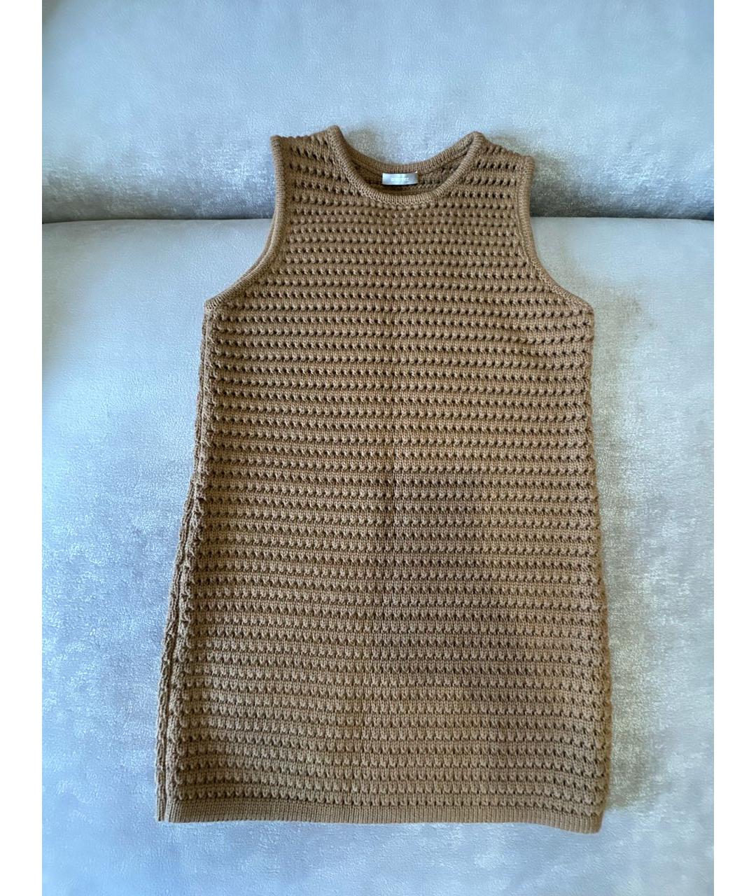 12 STOREEZ Коричневое хлопковое повседневное платье, фото 5