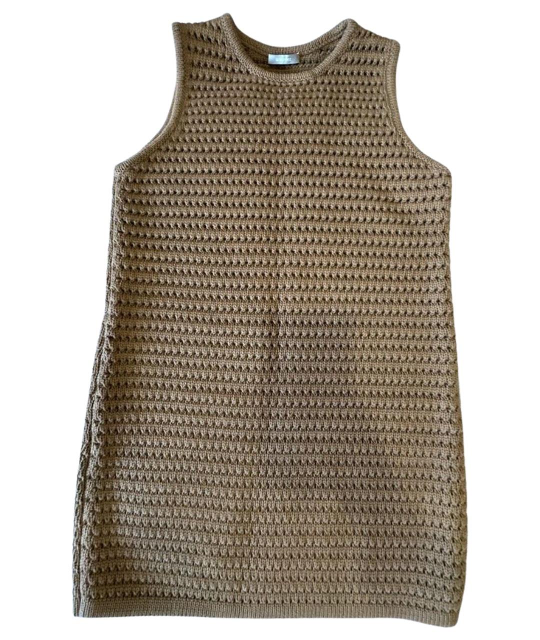 12 STOREEZ Коричневое хлопковое повседневное платье, фото 1