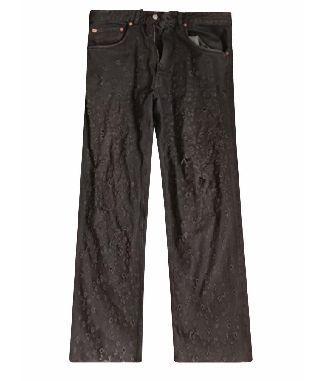 MM6 MAISON MARGIELA Черные прямые джинсы, фото 1