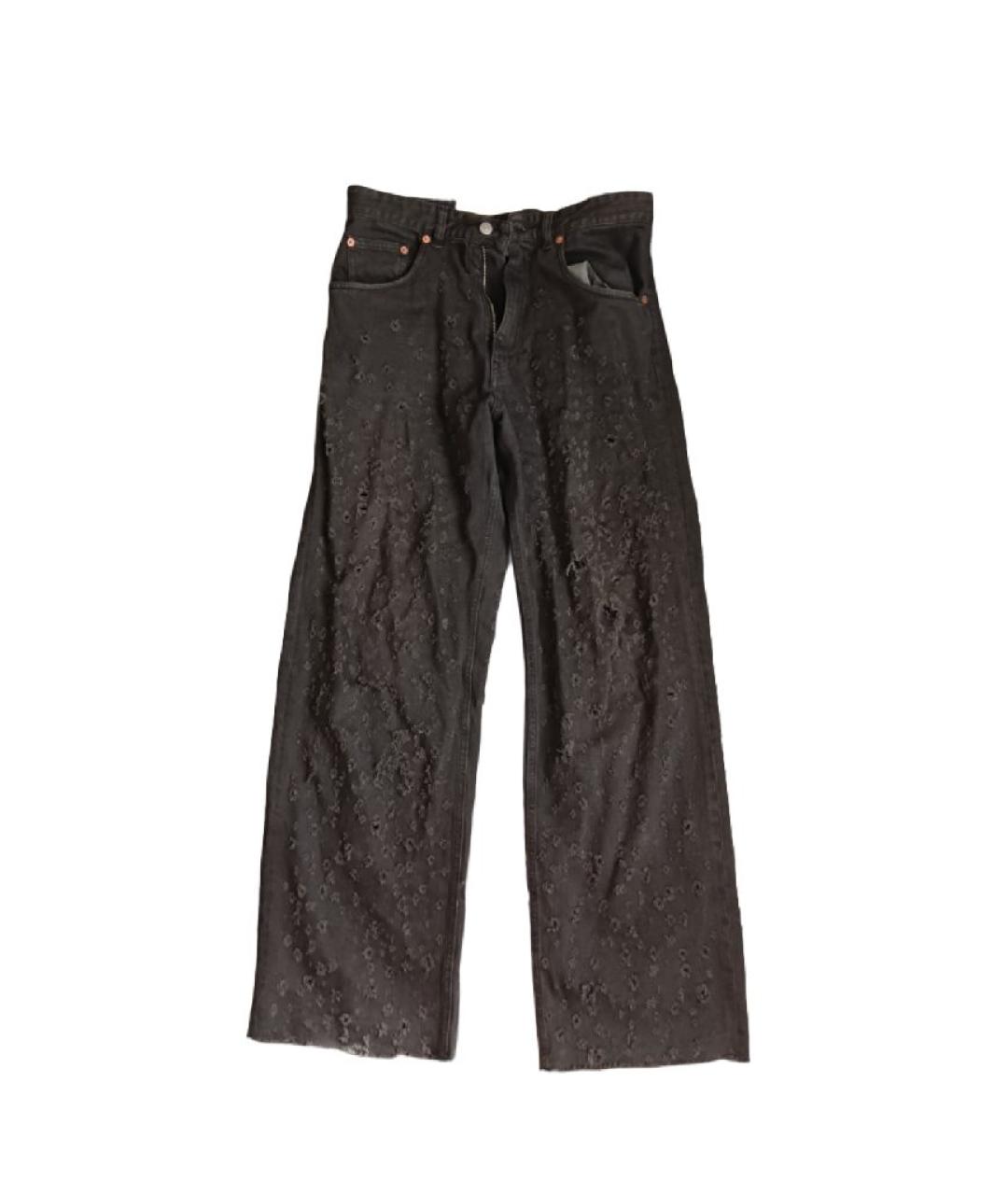 MM6 MAISON MARGIELA Черные прямые джинсы, фото 9