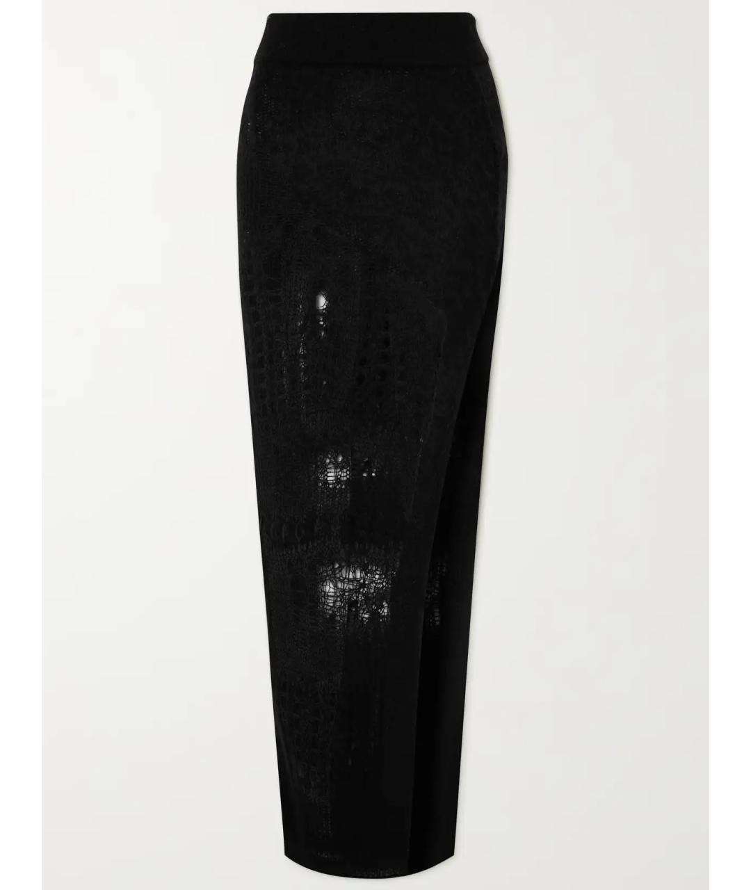 RICK OWENS Черная юбка макси, фото 4
