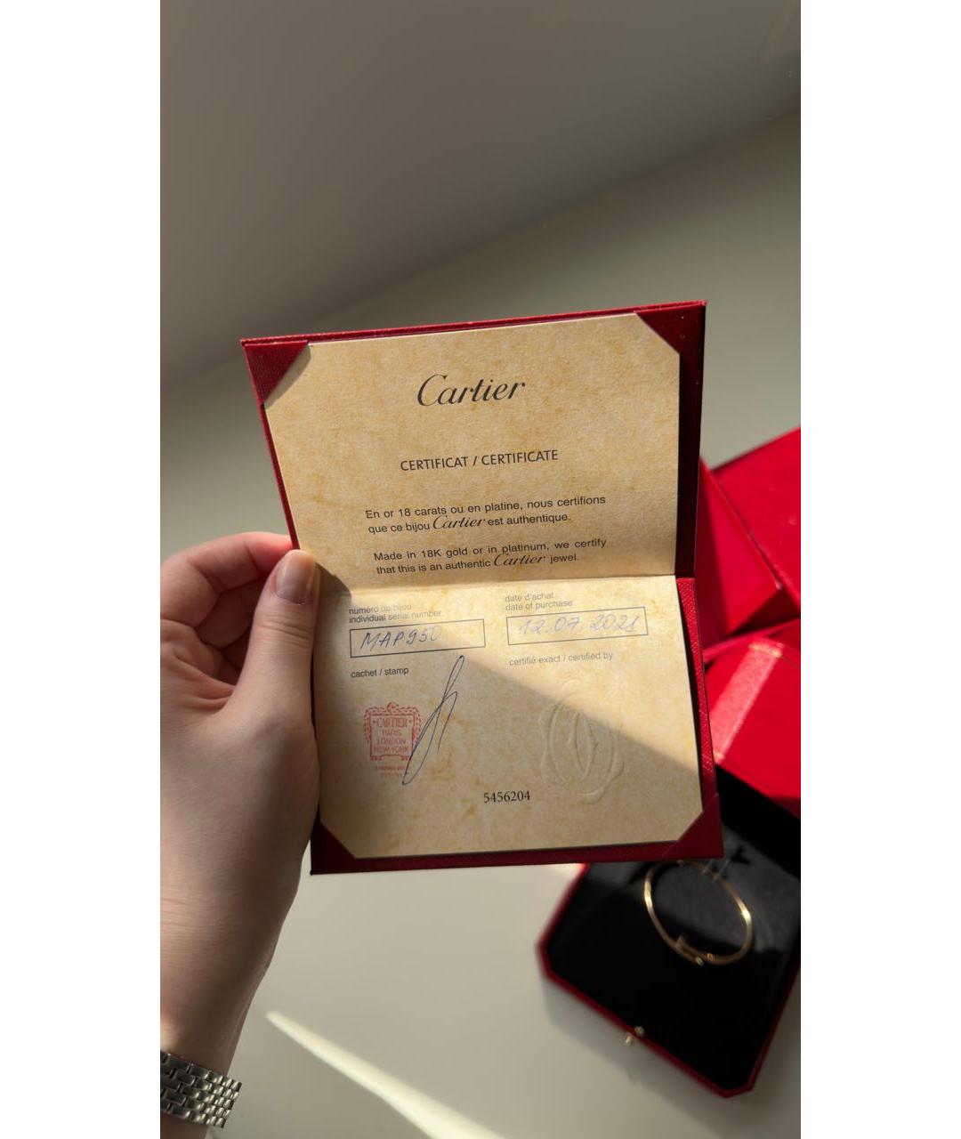 CARTIER Золотой браслет из розового золота, фото 6