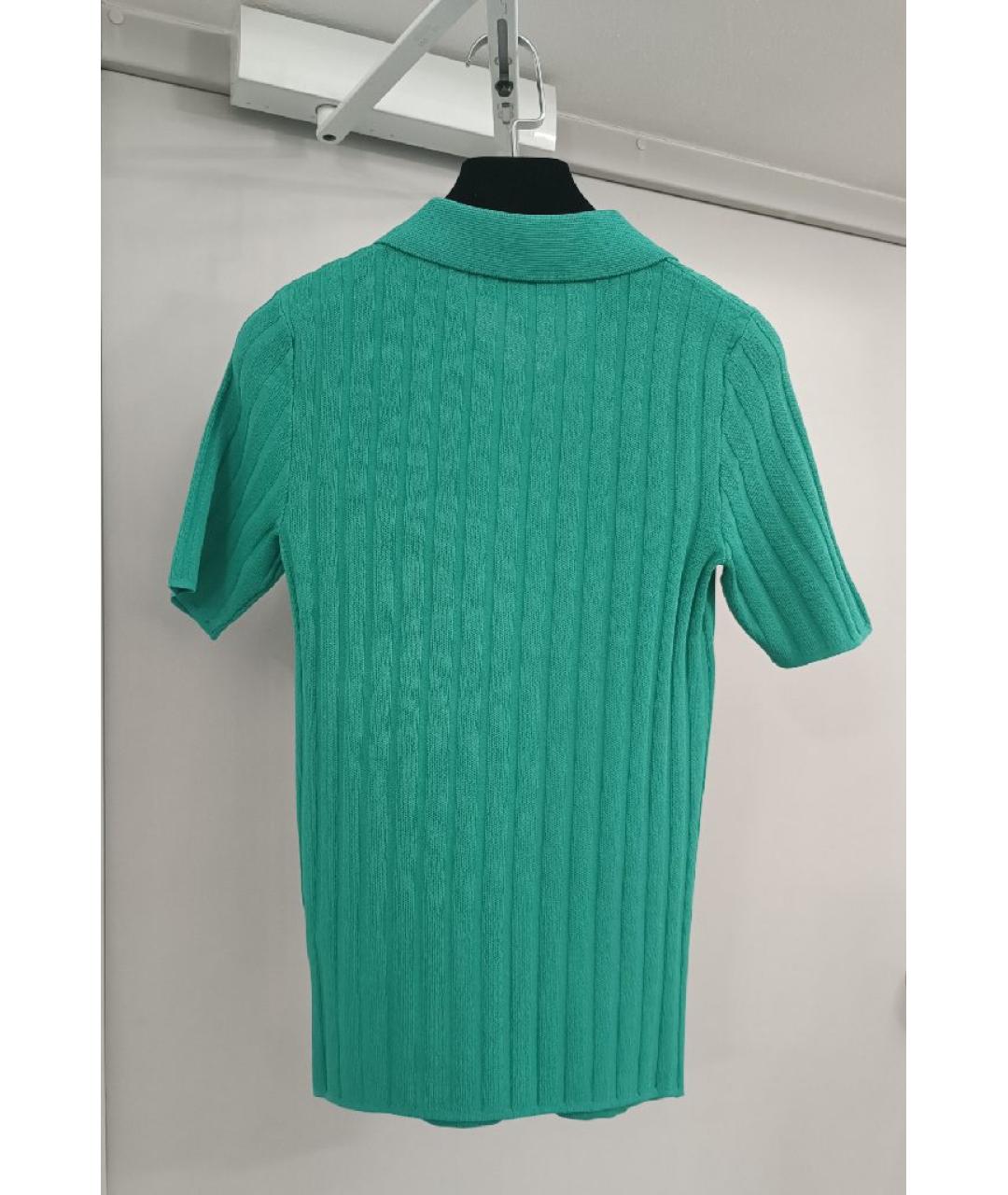 SPORTY AND RICH Бирюзовая полиамидовая футболка, фото 2