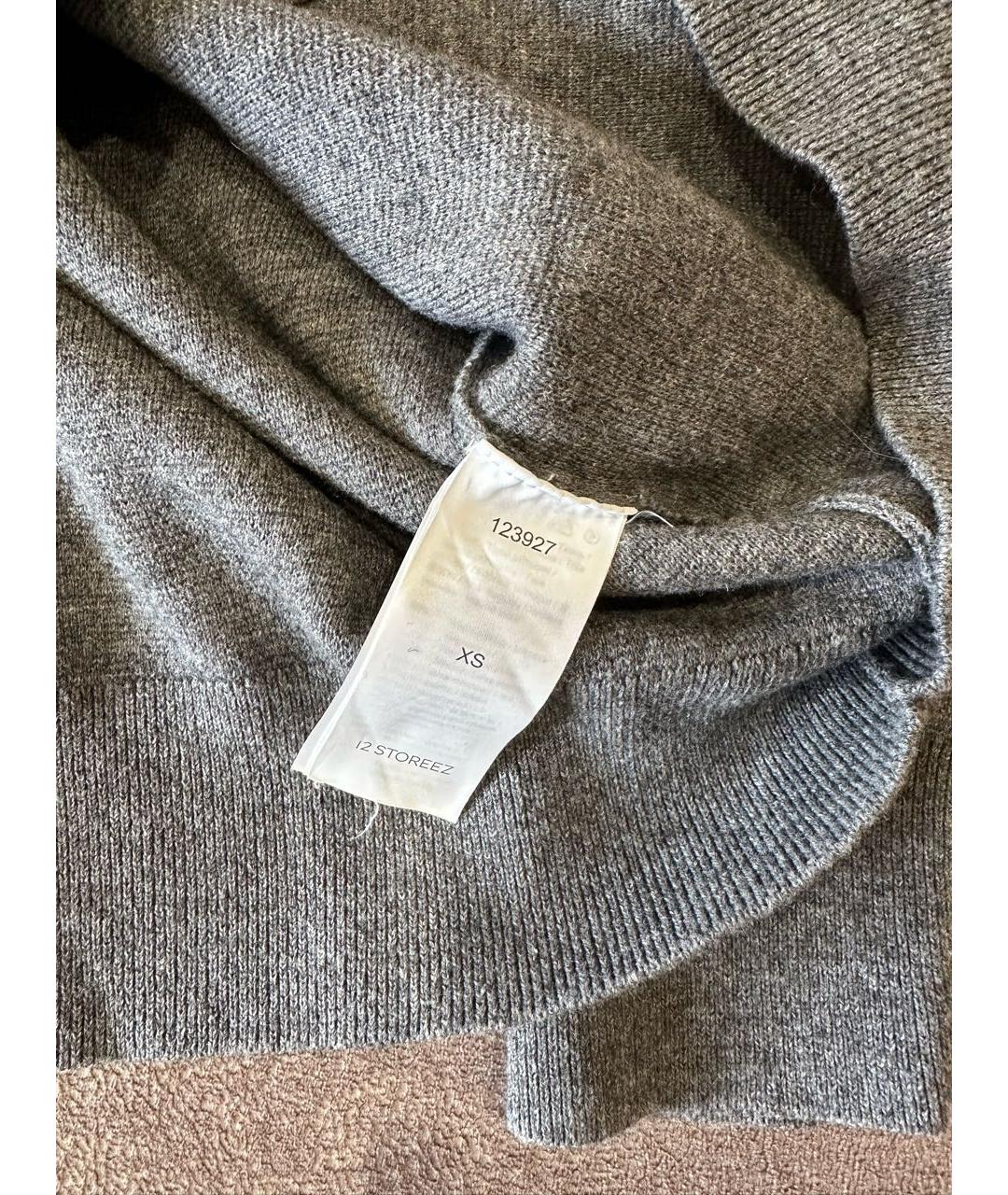 12 STOREEZ Антрацитовый шерстяной джемпер / свитер, фото 5
