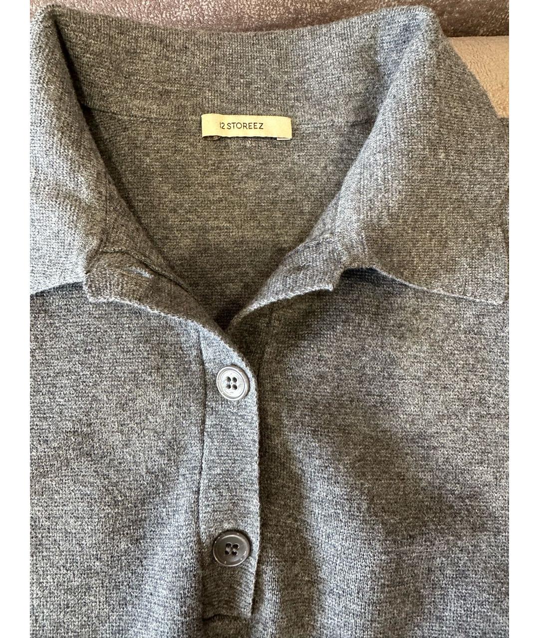 12 STOREEZ Антрацитовый шерстяной джемпер / свитер, фото 3