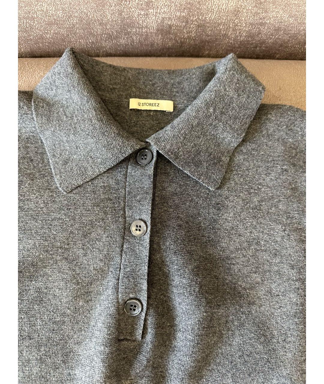 12 STOREEZ Антрацитовый шерстяной джемпер / свитер, фото 4