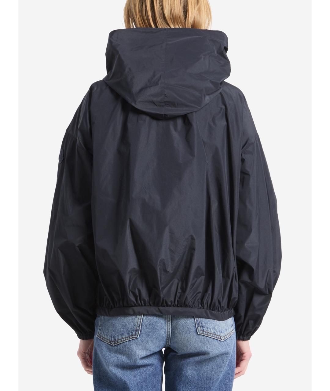MONCLER Темно-синяя полиэстеровая куртка, фото 2