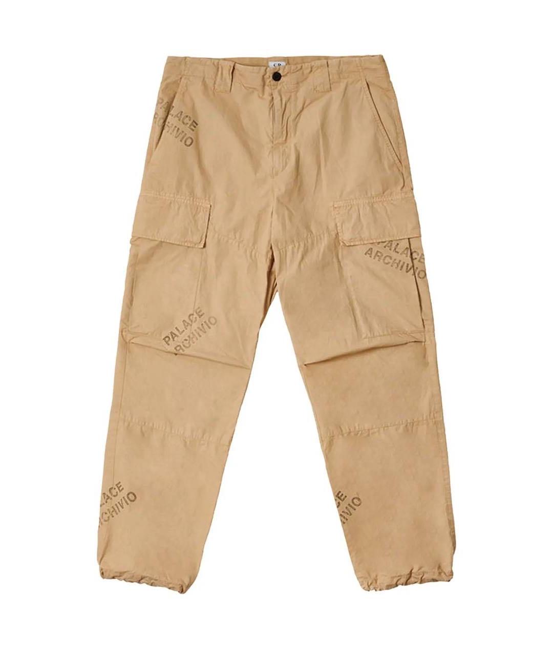 CP COMPANY Бежевые хлопковые брюки чинос, фото 1