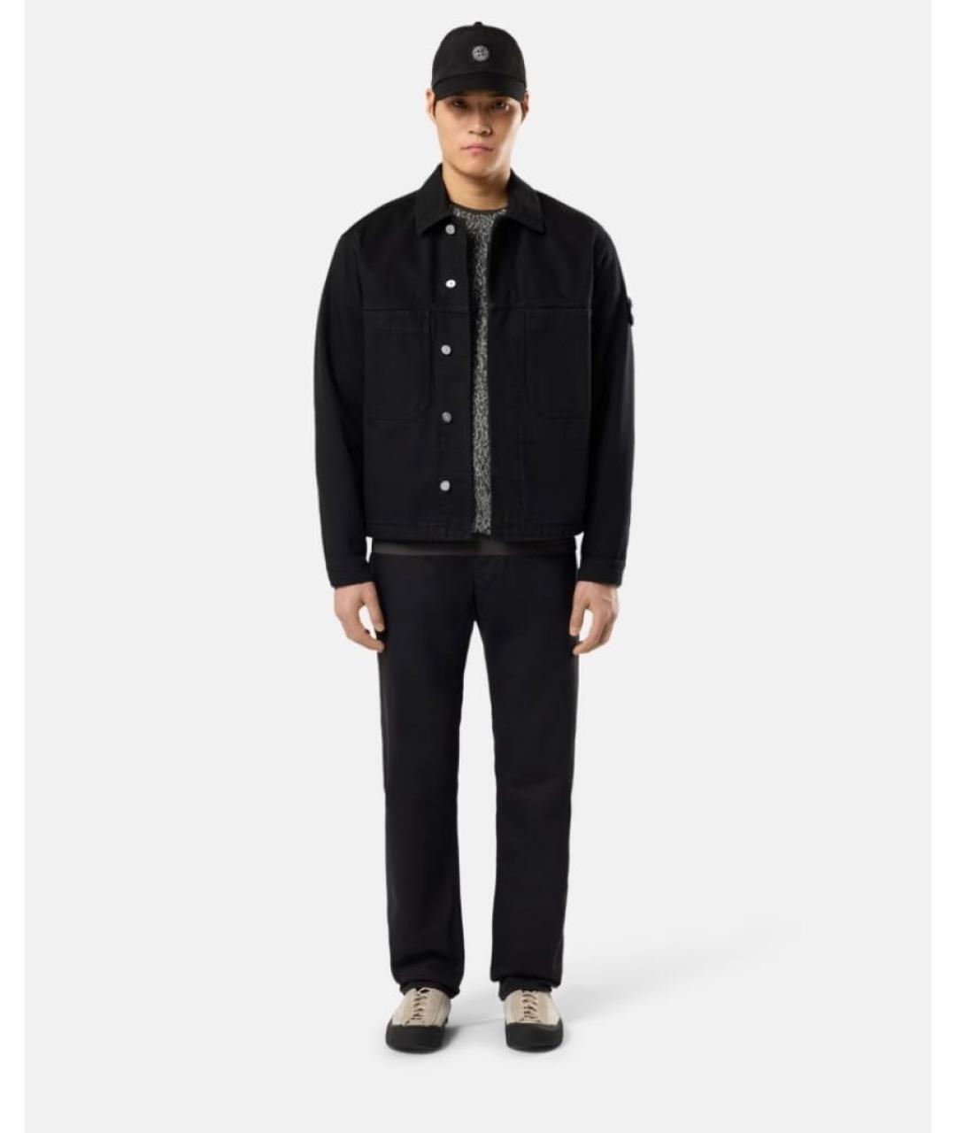 STONE ISLAND Черные прямые джинсы, фото 7