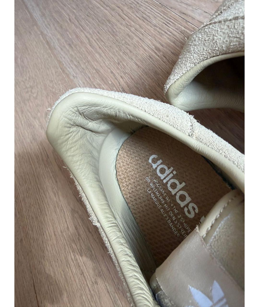 ADIDAS Бежевые замшевые кеды, фото 4