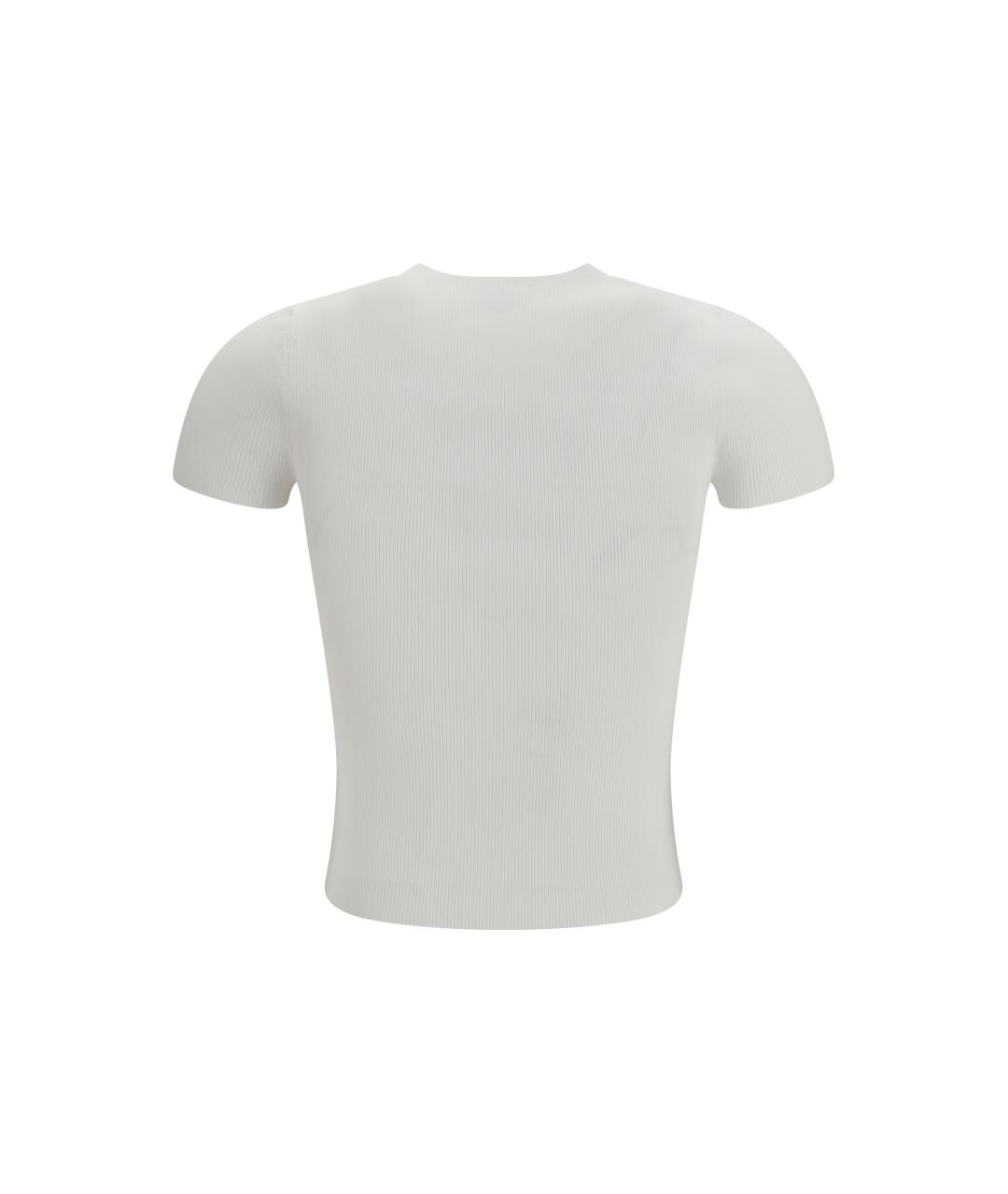 ALEXANDER WANG Белая хлопковая футболка, фото 2