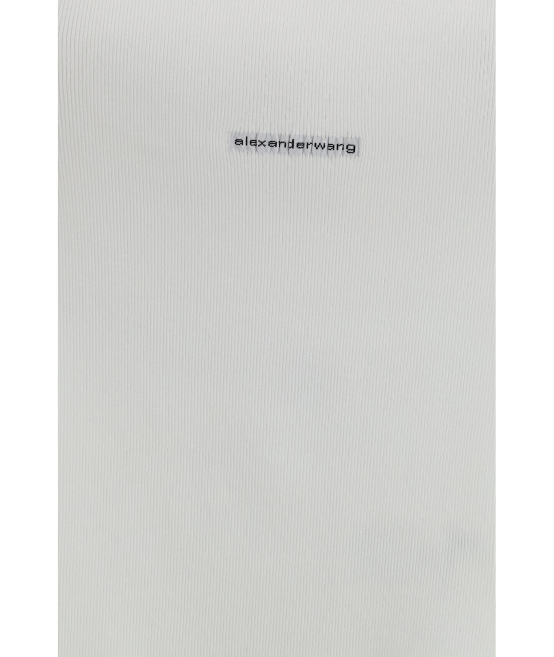 ALEXANDER WANG Белая хлопковая футболка, фото 3
