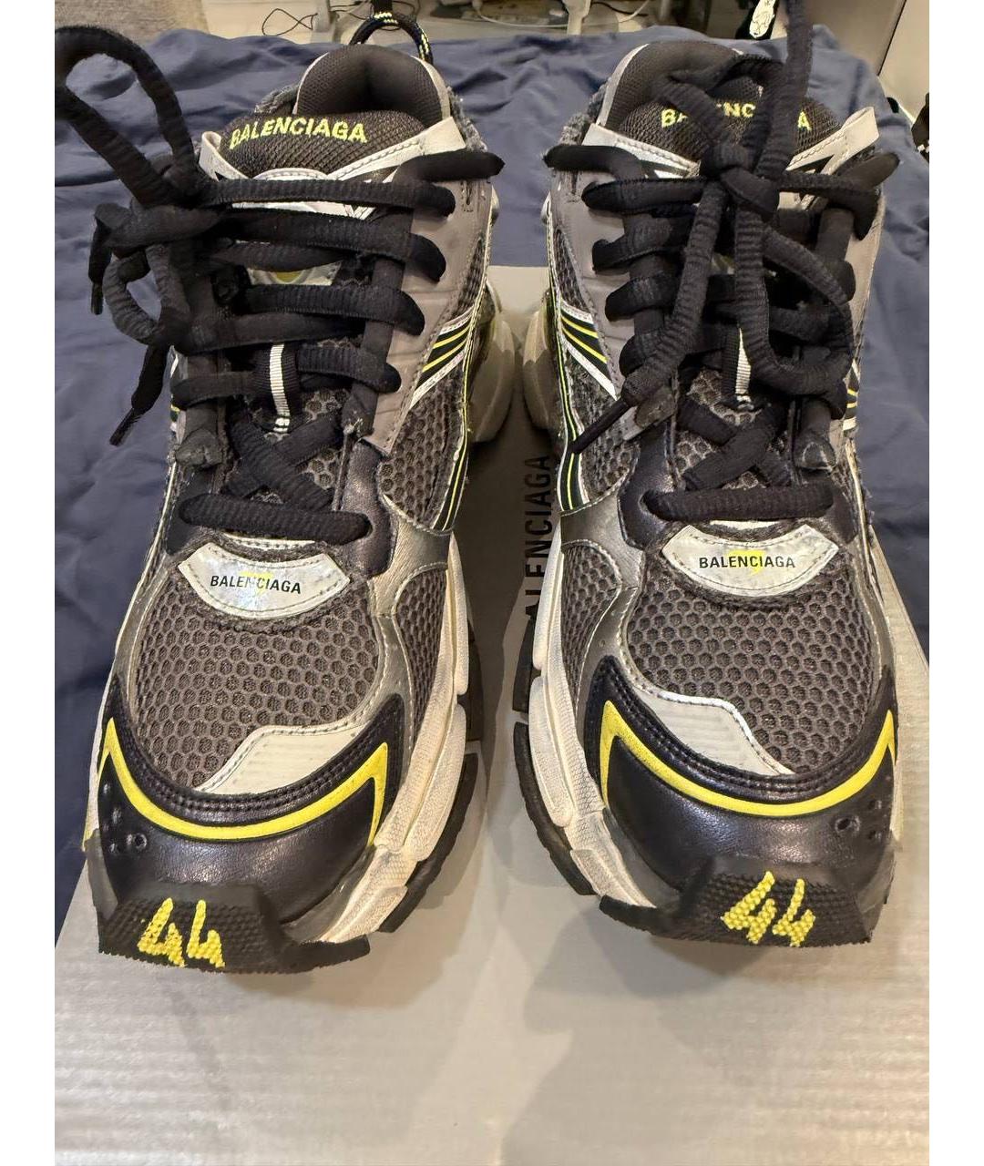BALENCIAGA Серые низкие кроссовки / кеды, фото 2