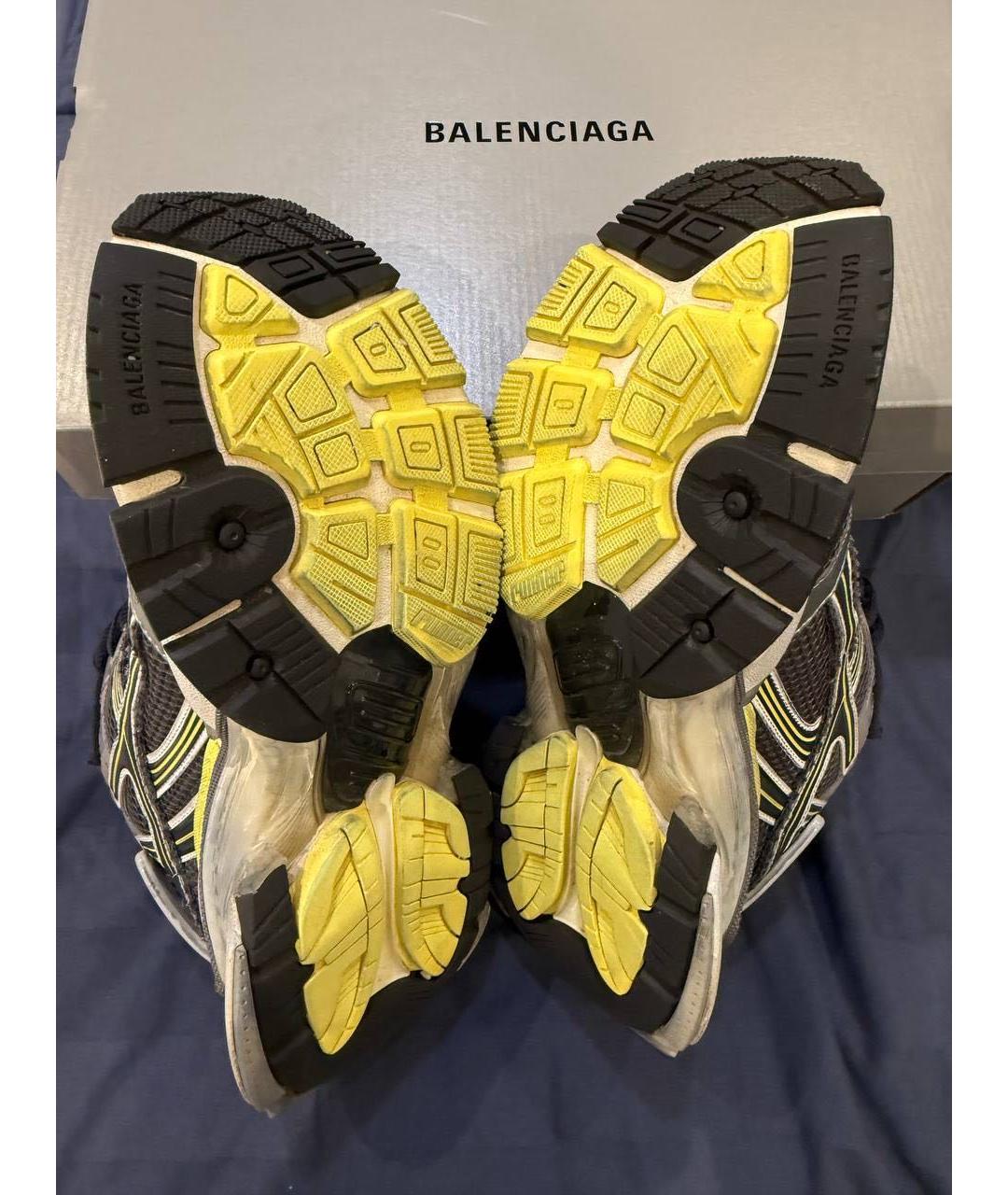 BALENCIAGA Серые низкие кроссовки / кеды, фото 5