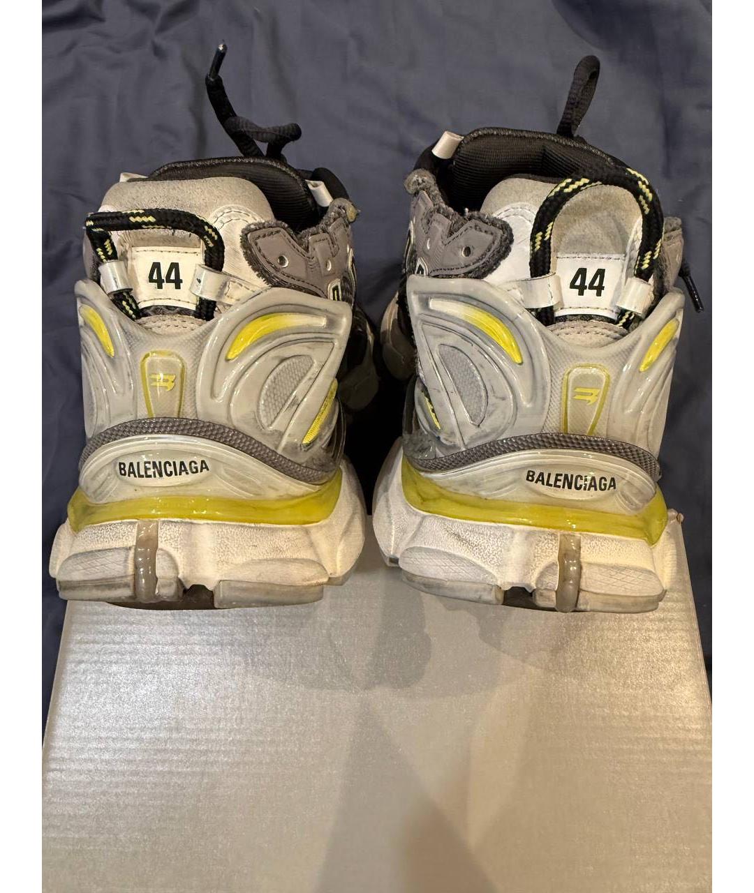 BALENCIAGA Серые низкие кроссовки / кеды, фото 4