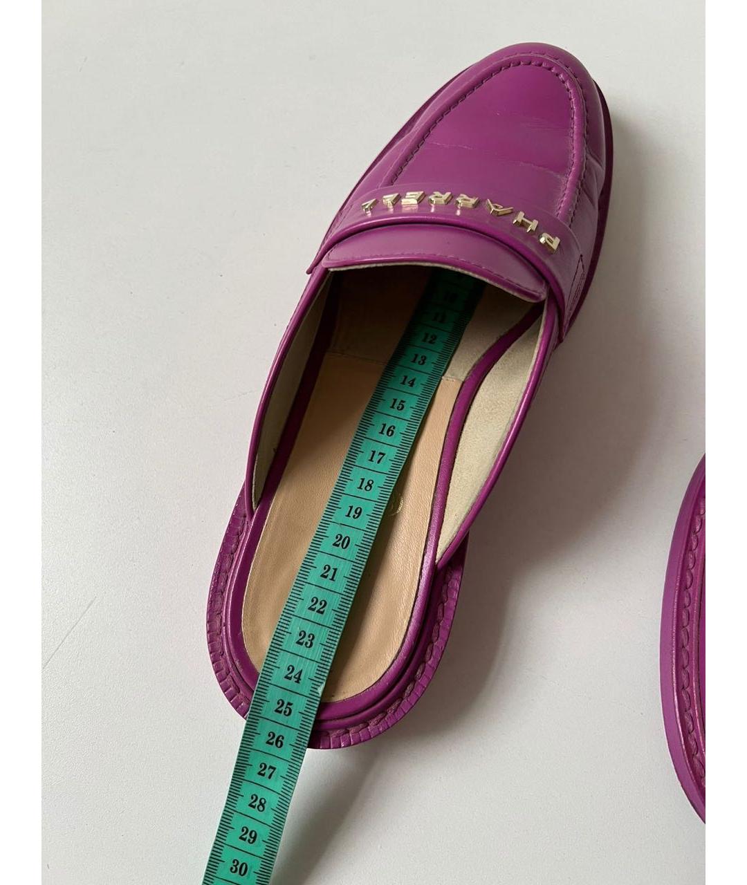 CHANEL Фуксия кожаные мюли, фото 6
