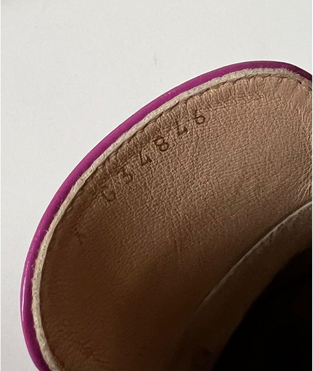 CHANEL Фуксия кожаные мюли, фото 7