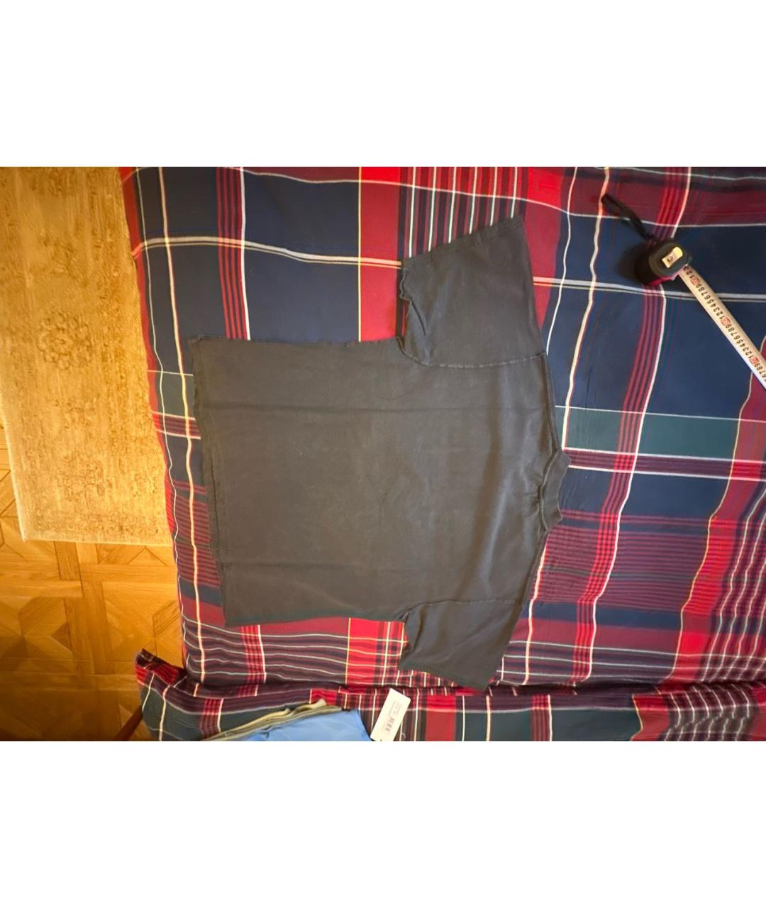 BALENCIAGA Черная хлопковая футболка, фото 2