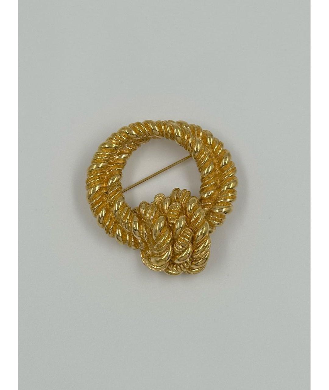 CHRISTIAN DIOR Золотая позолоченная булавка / брошь, фото 6
