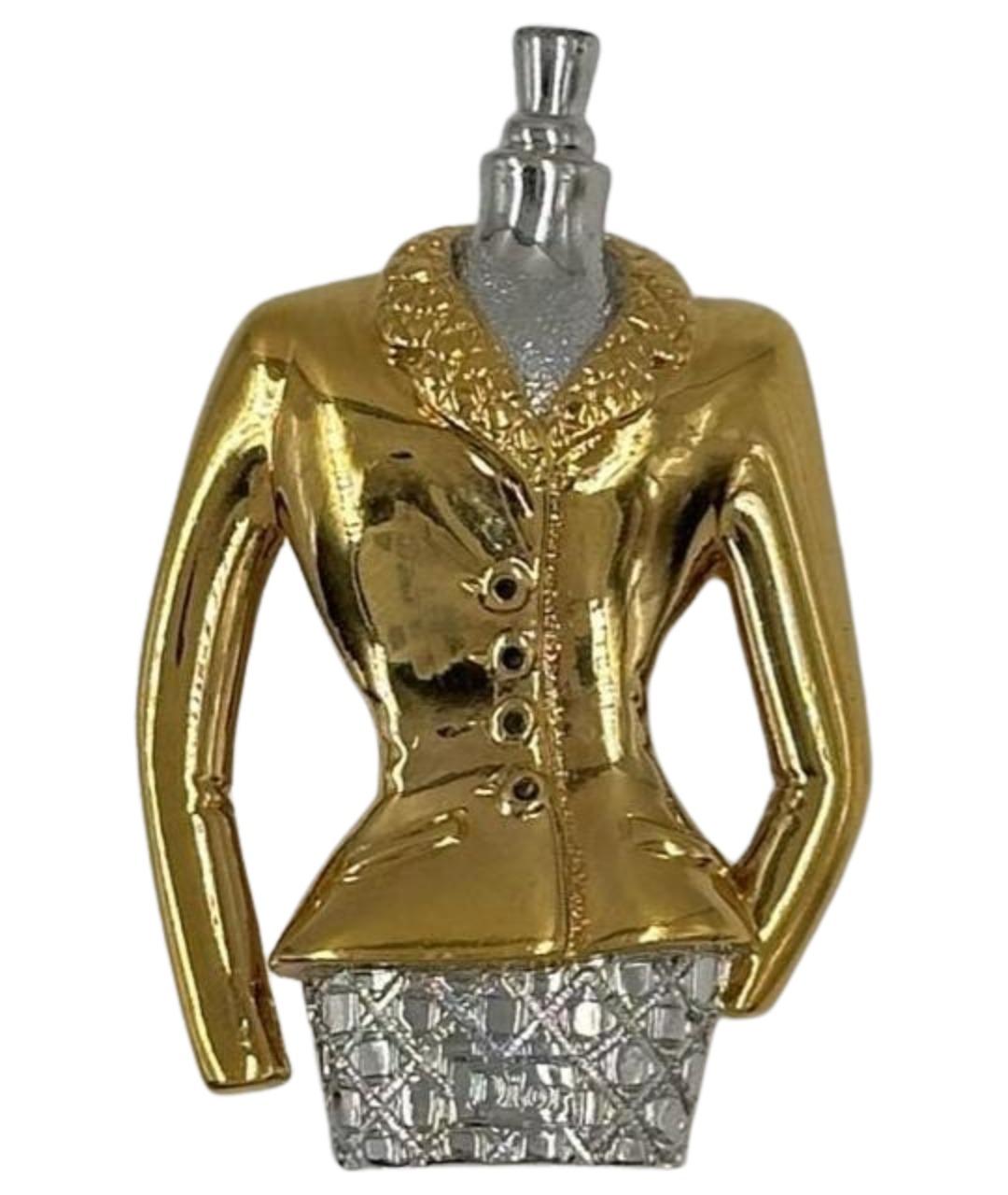 CHRISTIAN DIOR Золотая позолоченная булавка / брошь, фото 1