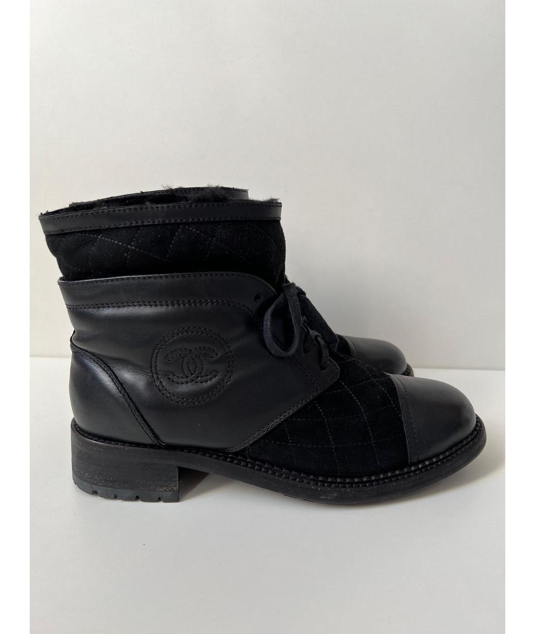 CHANEL Черные ботинки, фото 9